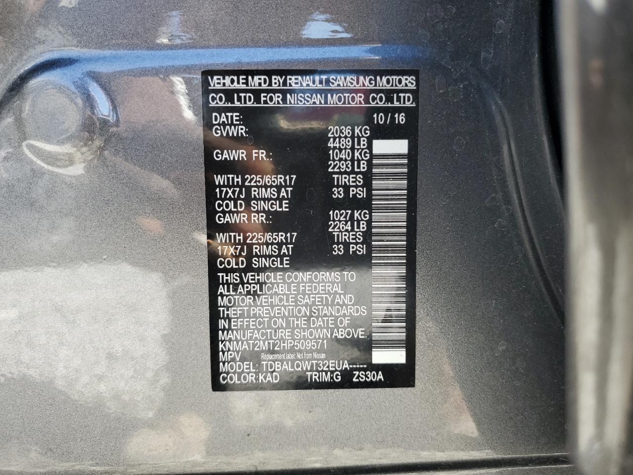 2017 Nissan Rogue - Image 14