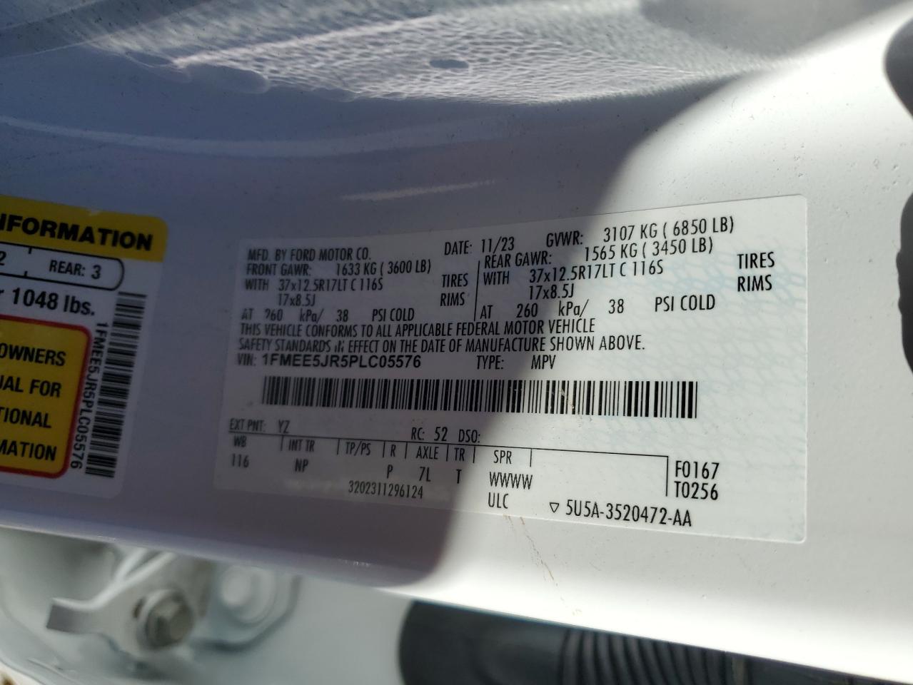 1FMEE5JR5PLC05576 FORD BRONCO RAP 2023