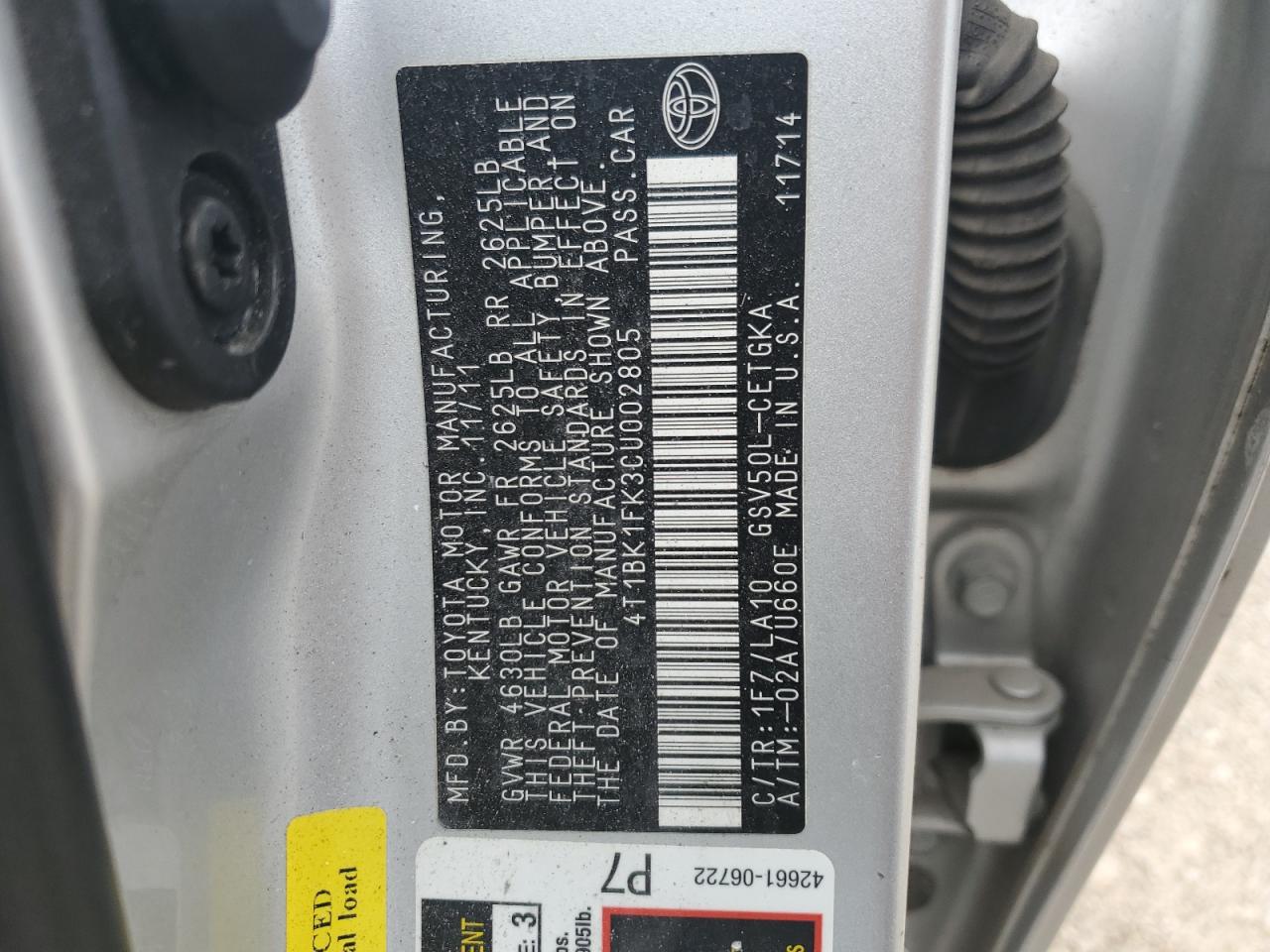 2012 Toyota Camry - Image 12