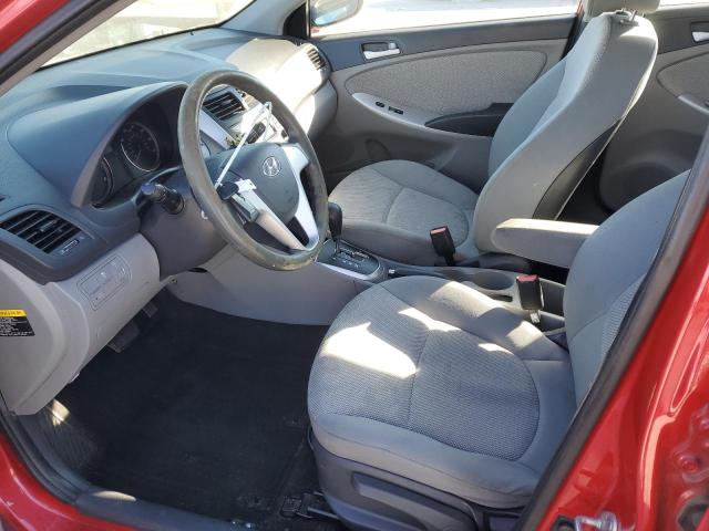 Sedans HYUNDAI ACCENT 2013 Czerwony