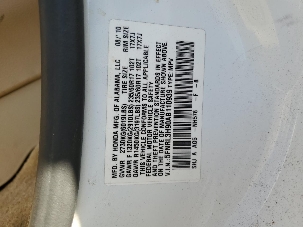 2010 Honda Odyssey - Image 15