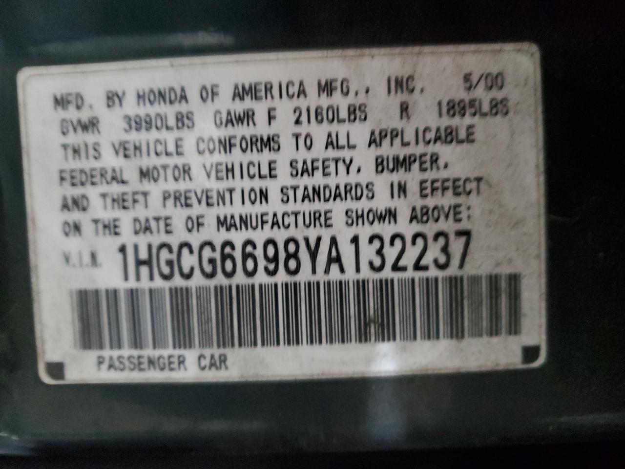 2000 Honda Accord - Image 12