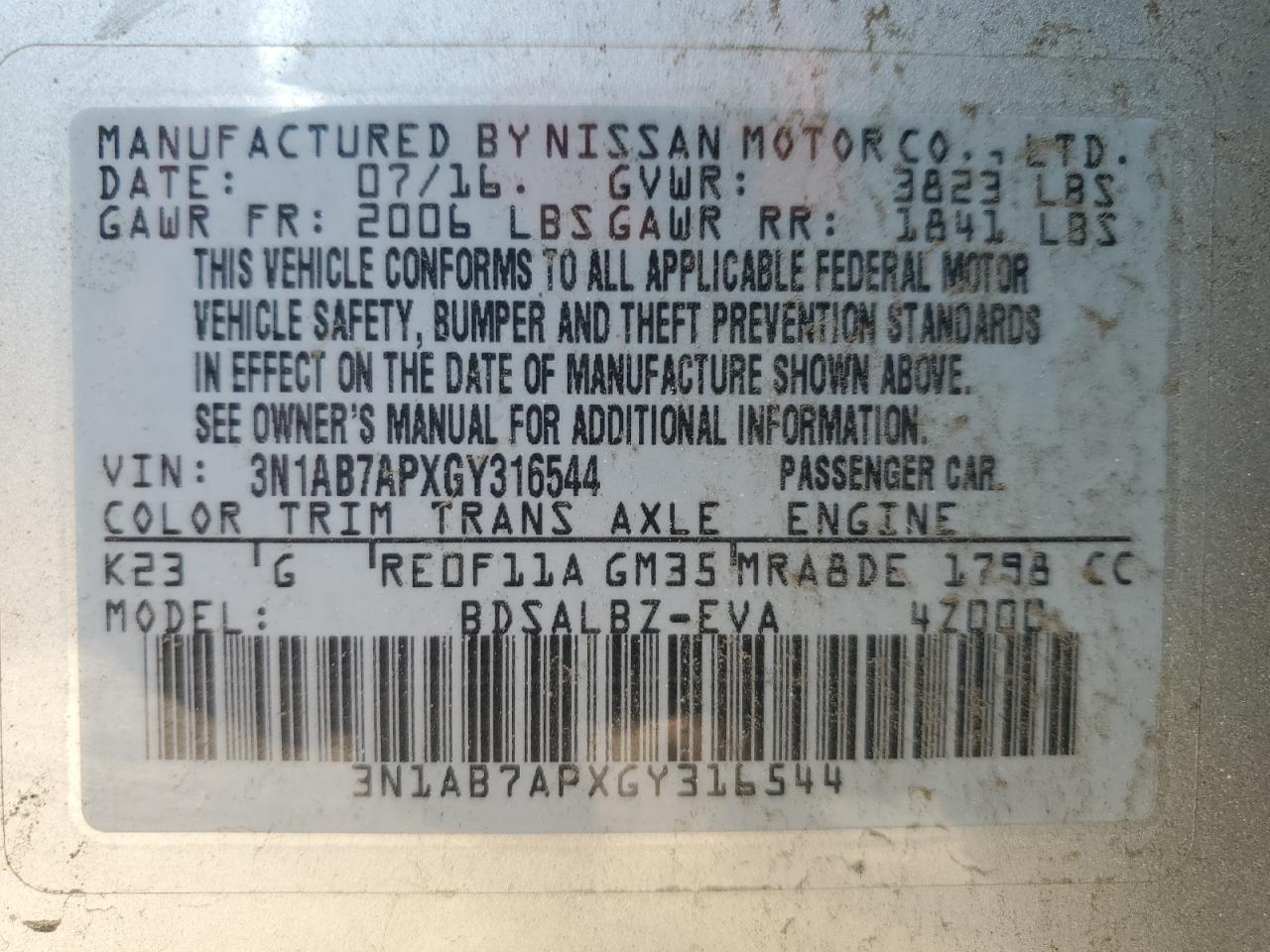 2016 Nissan Sentra - Image 12