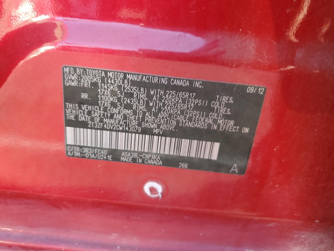 2012 Toyota RAV 4 - Image 13