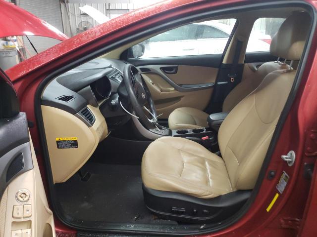  HYUNDAI ELANTRA 2013 Бургунді