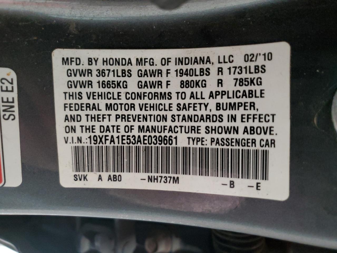 2010 Honda Civic - Image 12