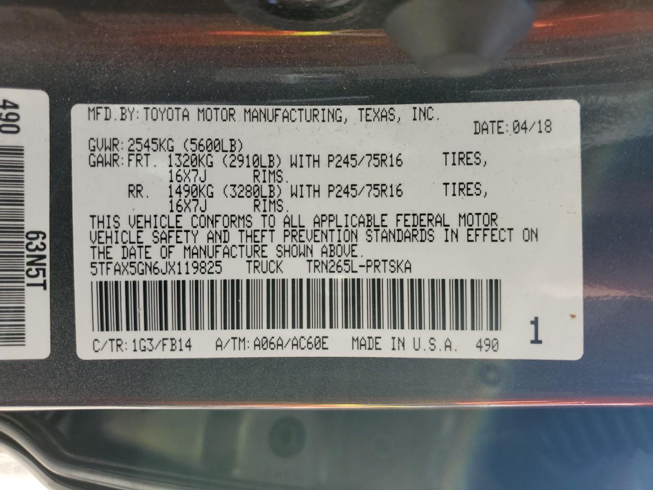 2018 Toyota Tacoma - Image 13