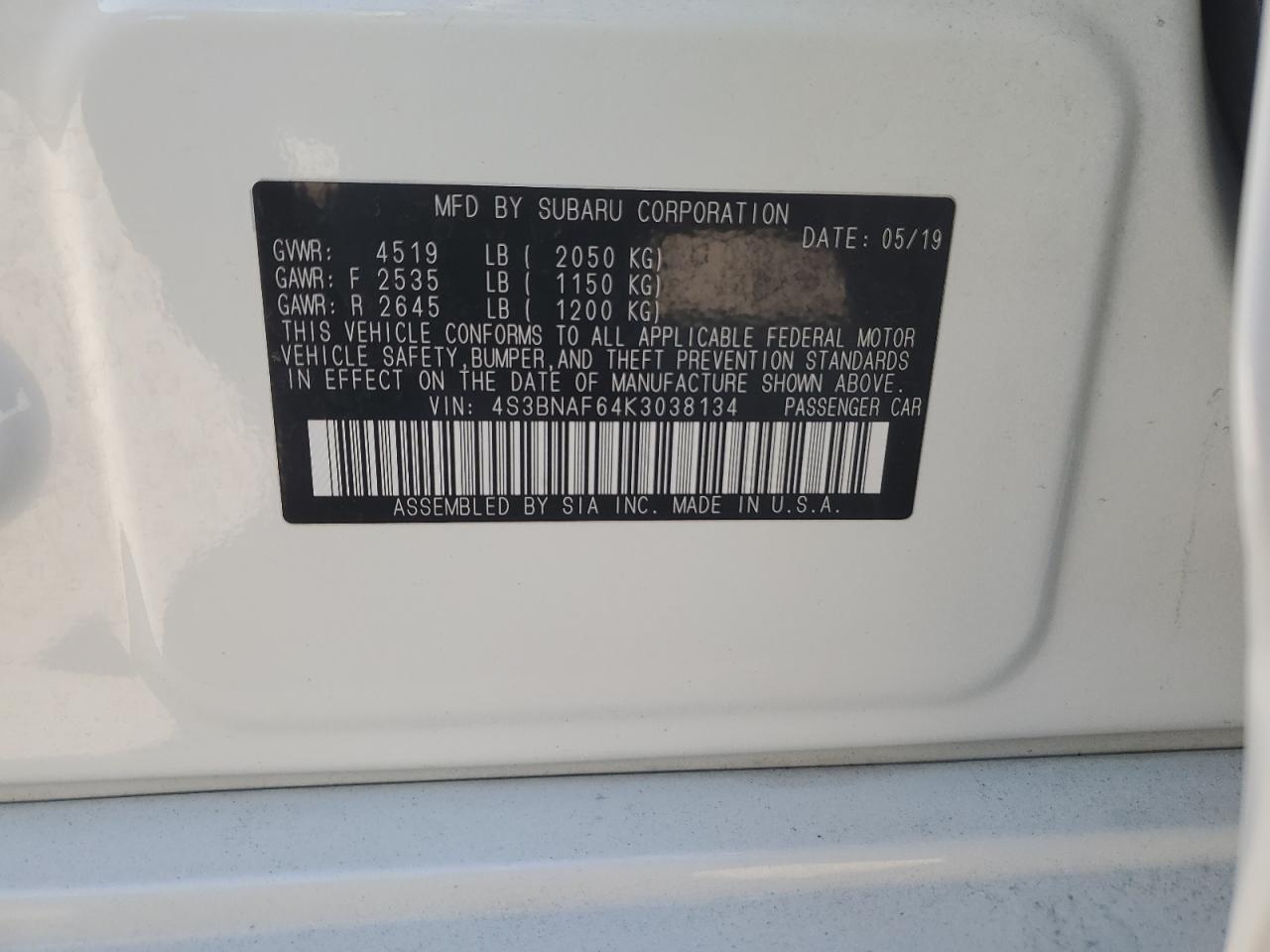 2019 Subaru Legacy - Image 13