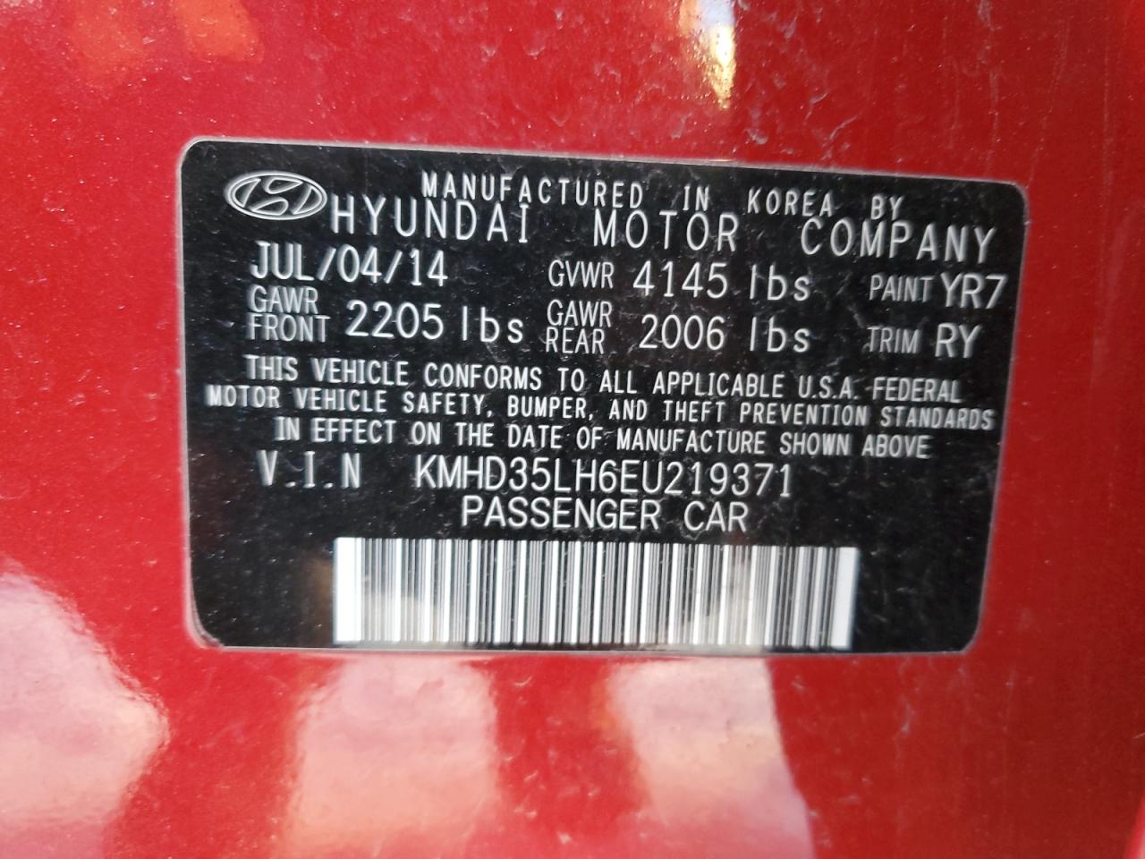 2014 Hyundai Elantra - Image 12