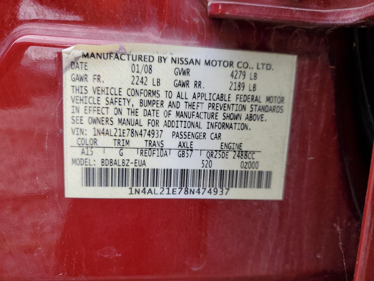 2008 Nissan Altima - Image 12