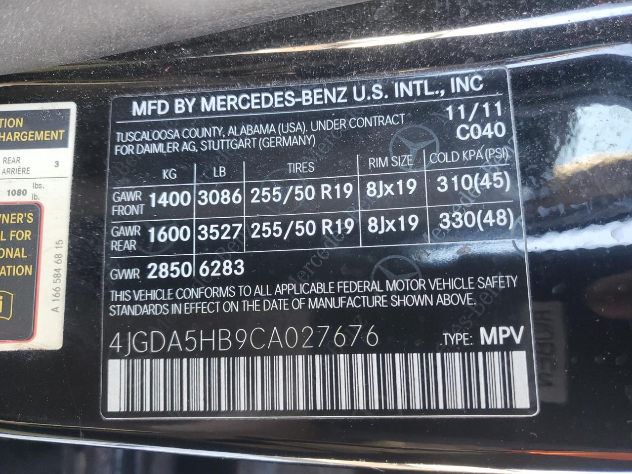 2012 Mercedes-Benz M-klasse - Image 15