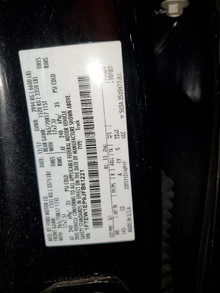 1FTEW1EP9JFB61221 FORD F-150 2018