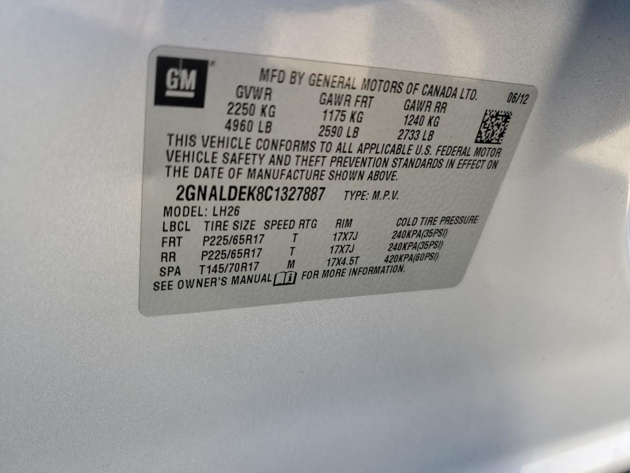 2012 Chevrolet Equinox - Image 15