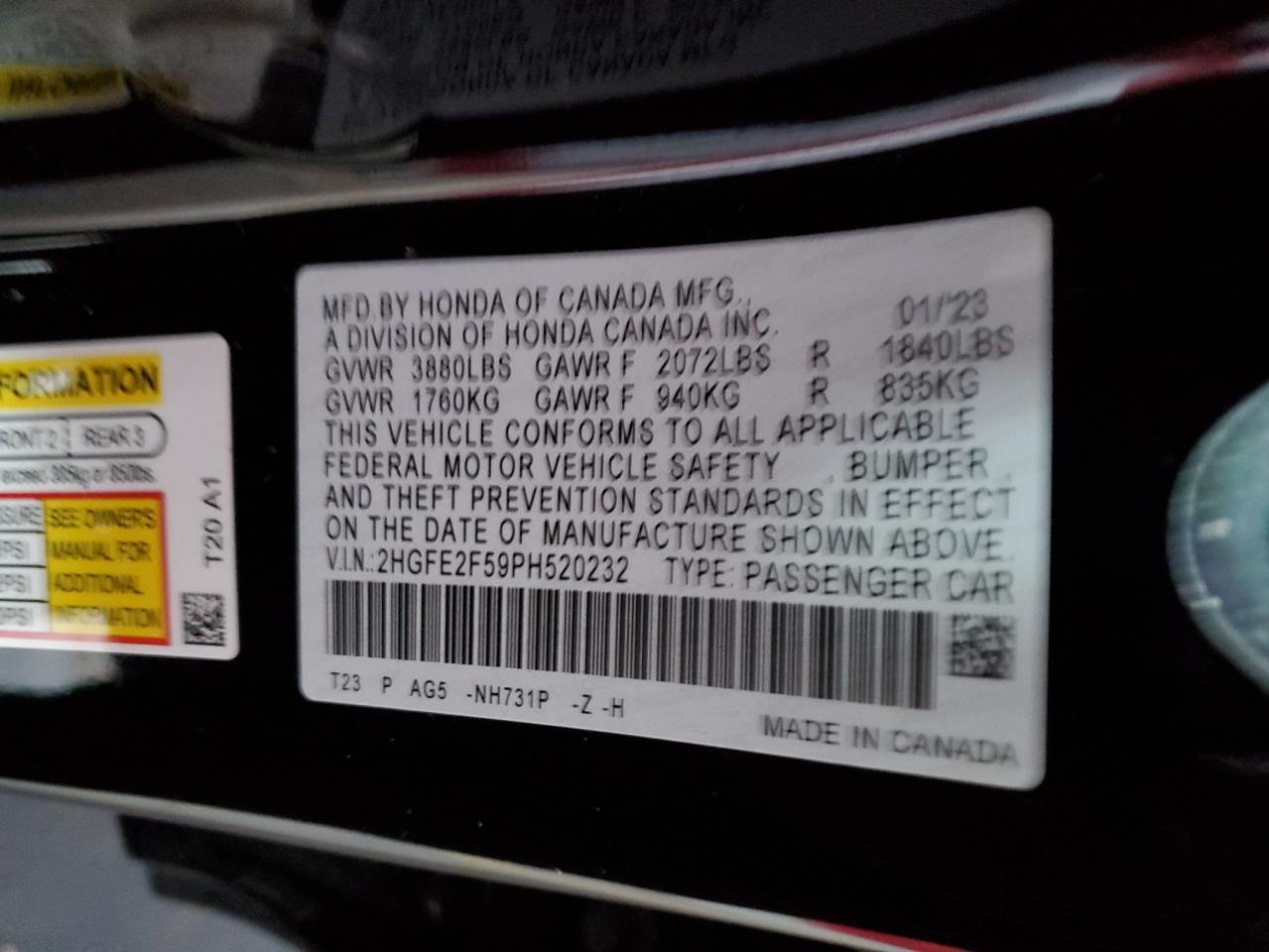 2023 Honda Civic - Image 12