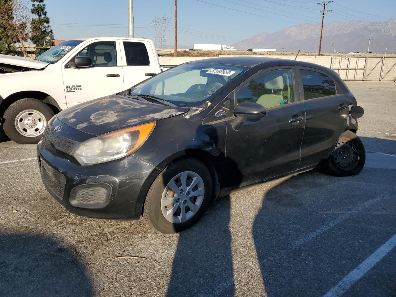 VIN KNADM5A30D6319197 2013 KIA RIO no.1