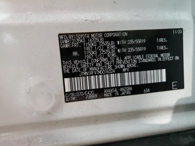 2021 TOYOTA RAV4 LIMITED  