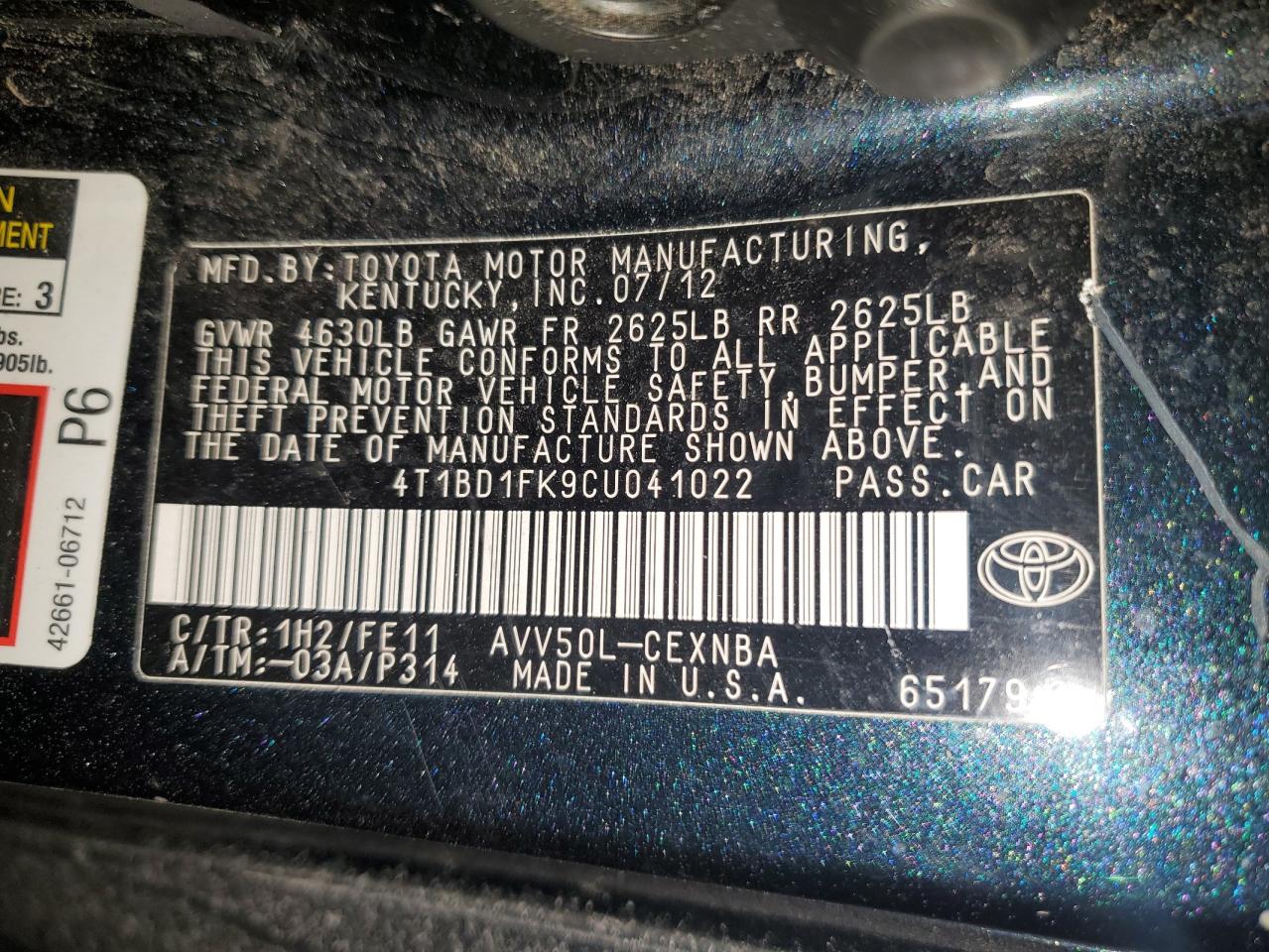 2012 Toyota Camry - Image 13