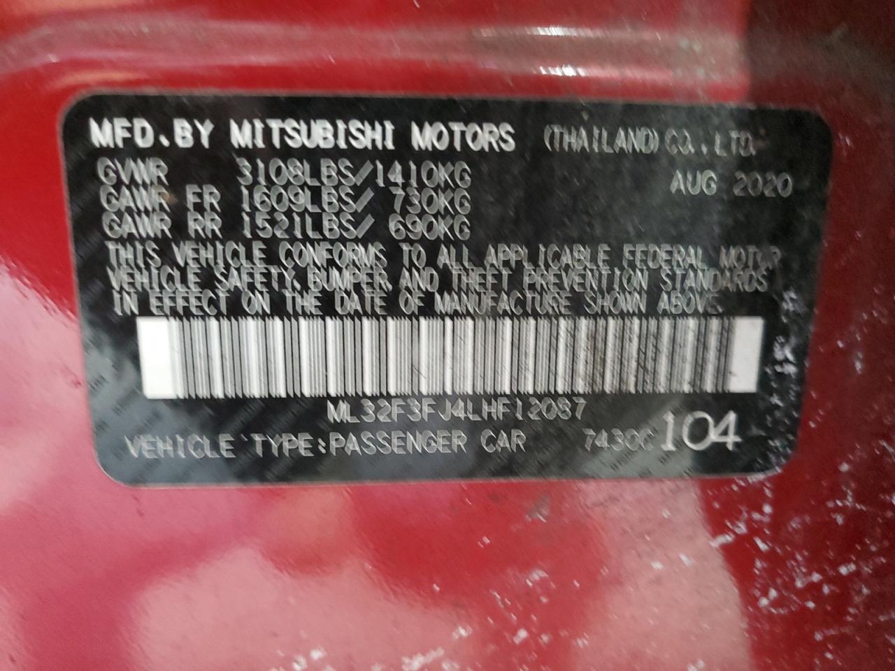 2020 Mitsubishi Mirage - Image 12