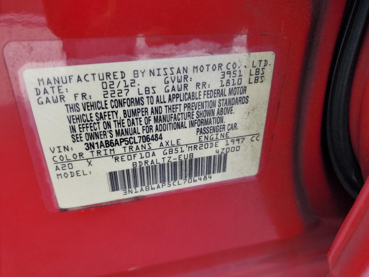2012 Nissan Sentra - Image 12