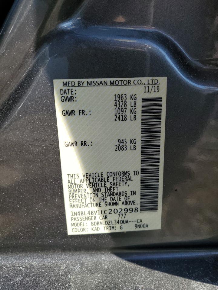 1N4BL4BV1LC202998 NISSAN ALTIMA 2020