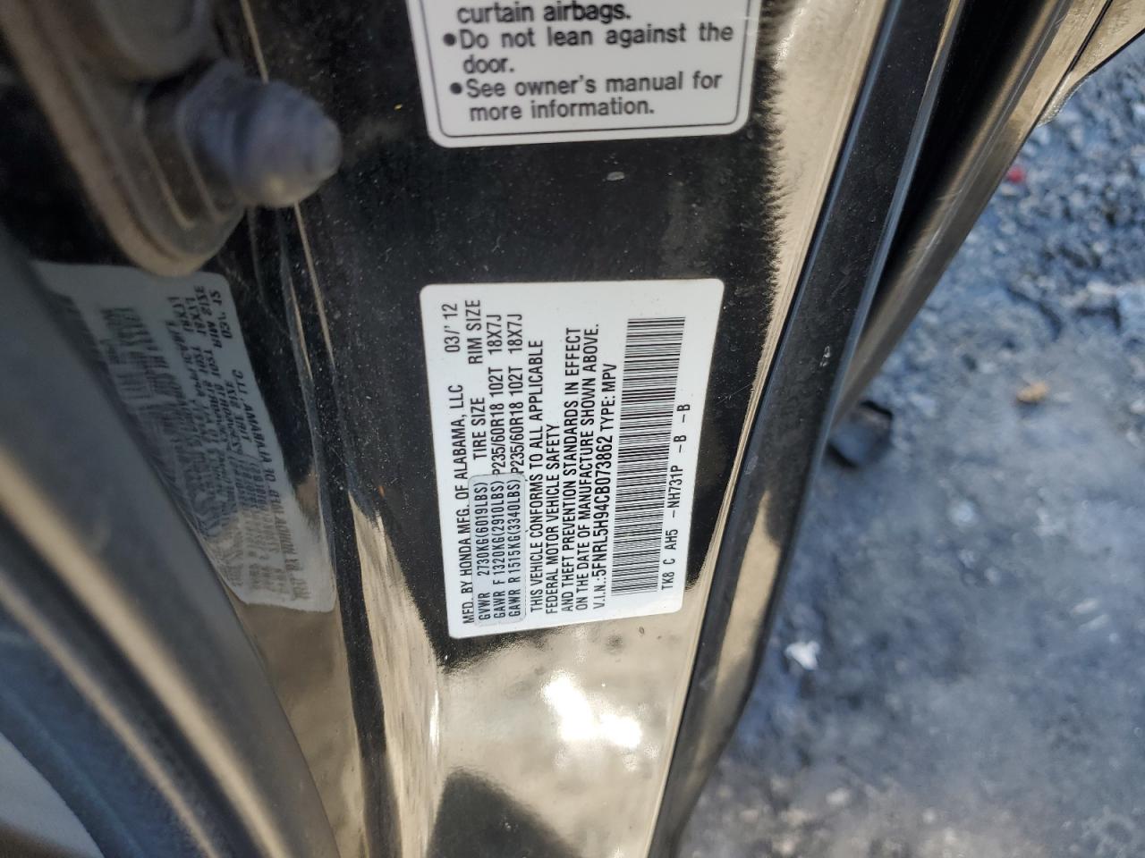 2012 Honda Odyssey - Image 13