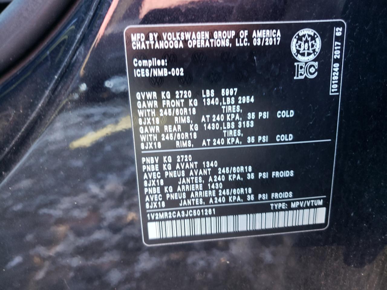2018 Volkswagen Atlas - Image 13