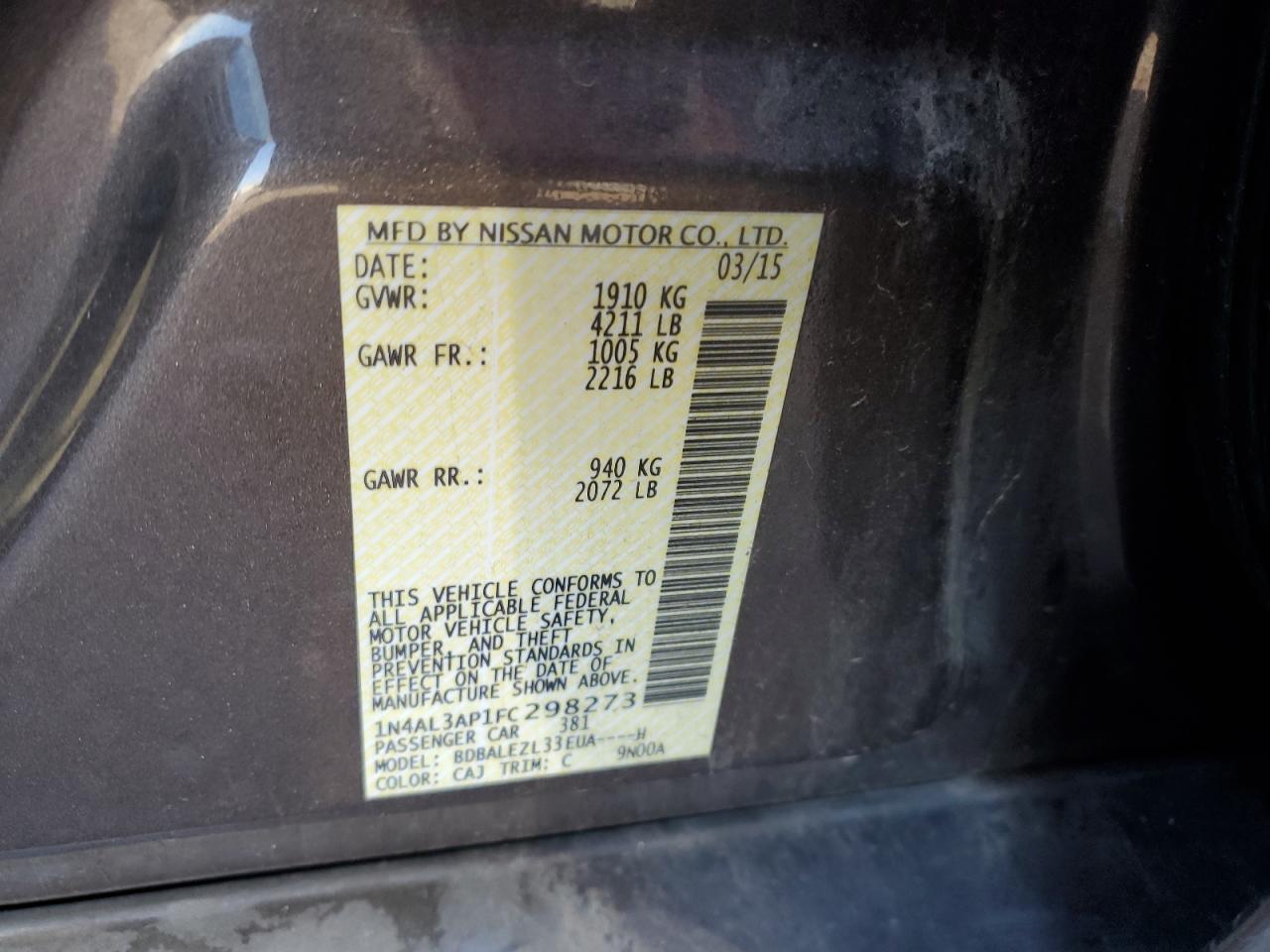 2015 Nissan Altima - Image 12