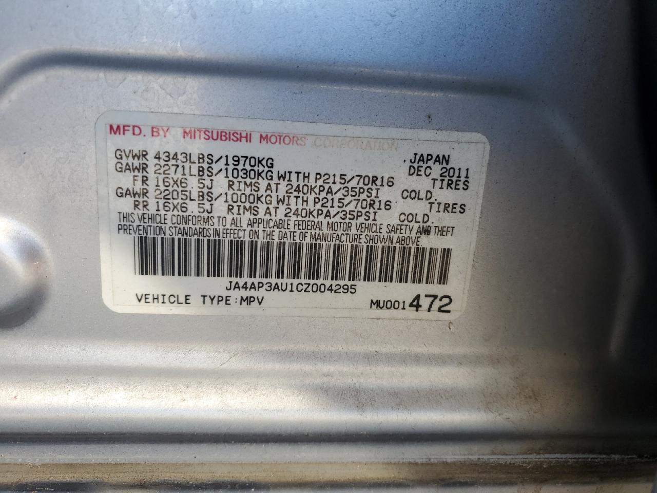 2012 Mitsubishi Outlander - Image 15