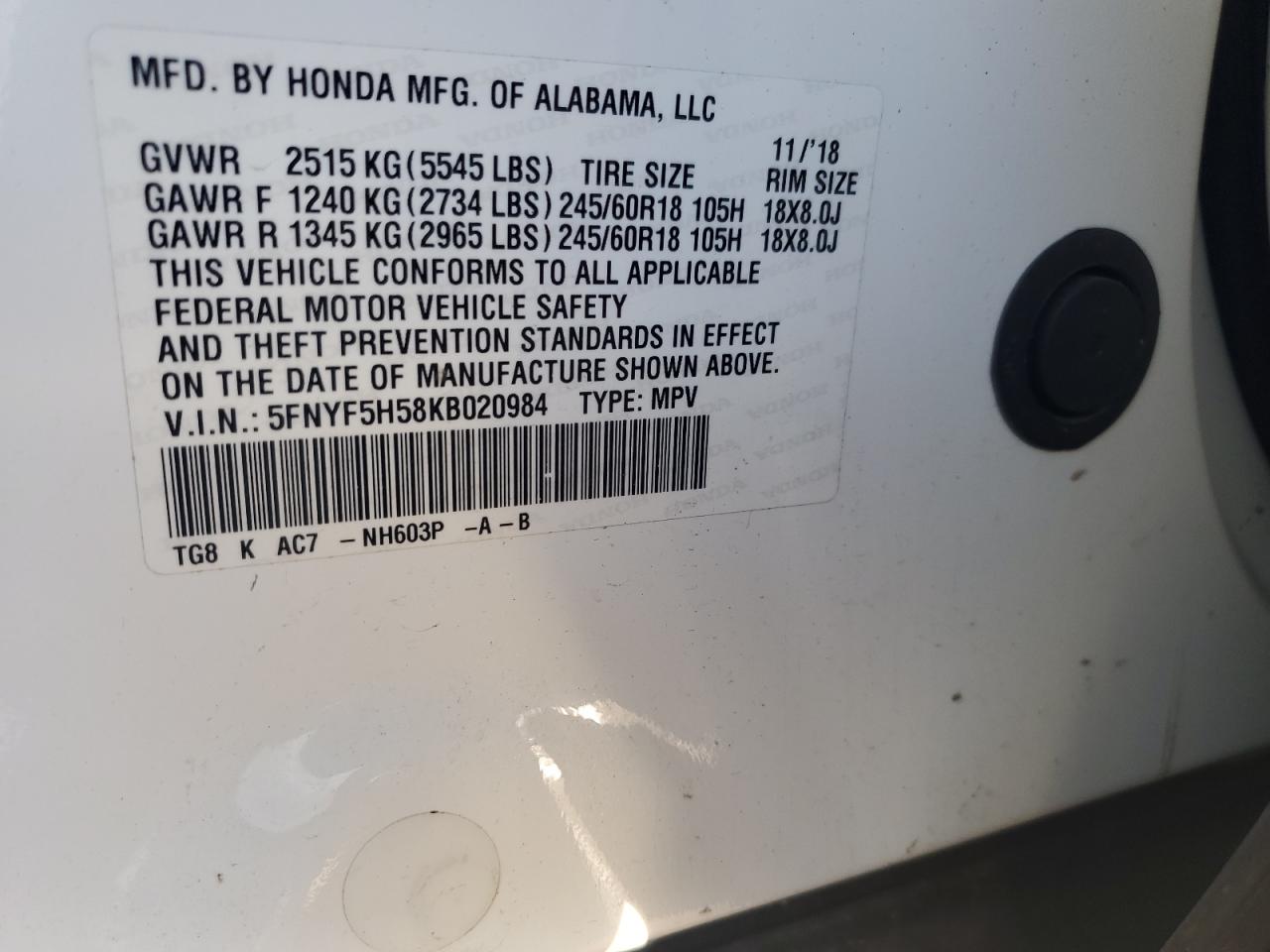 2019 Honda Pilot - Image 14
