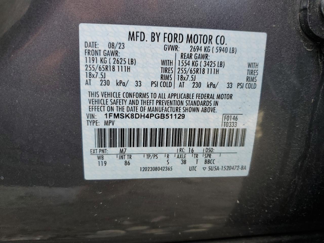 1FMSK8DH4PGB51129 FORD EXPLORER 2023