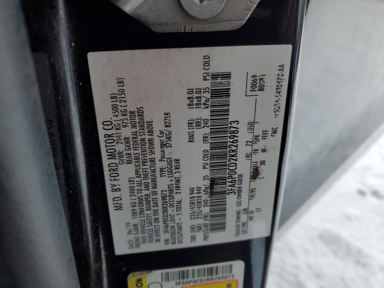 2019 Ford Fusion - Image 12