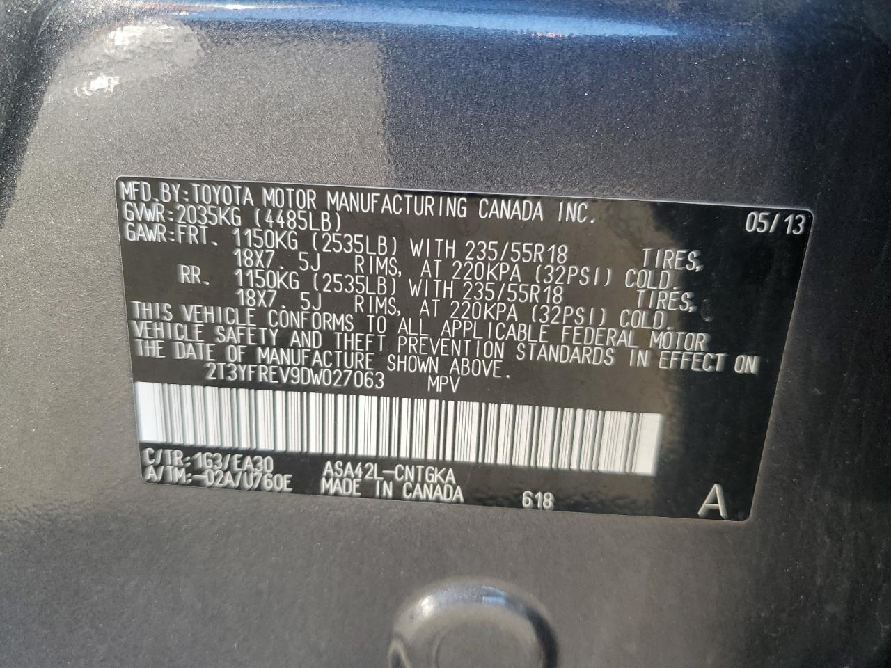 2013 Toyota RAV 4 - Image 13