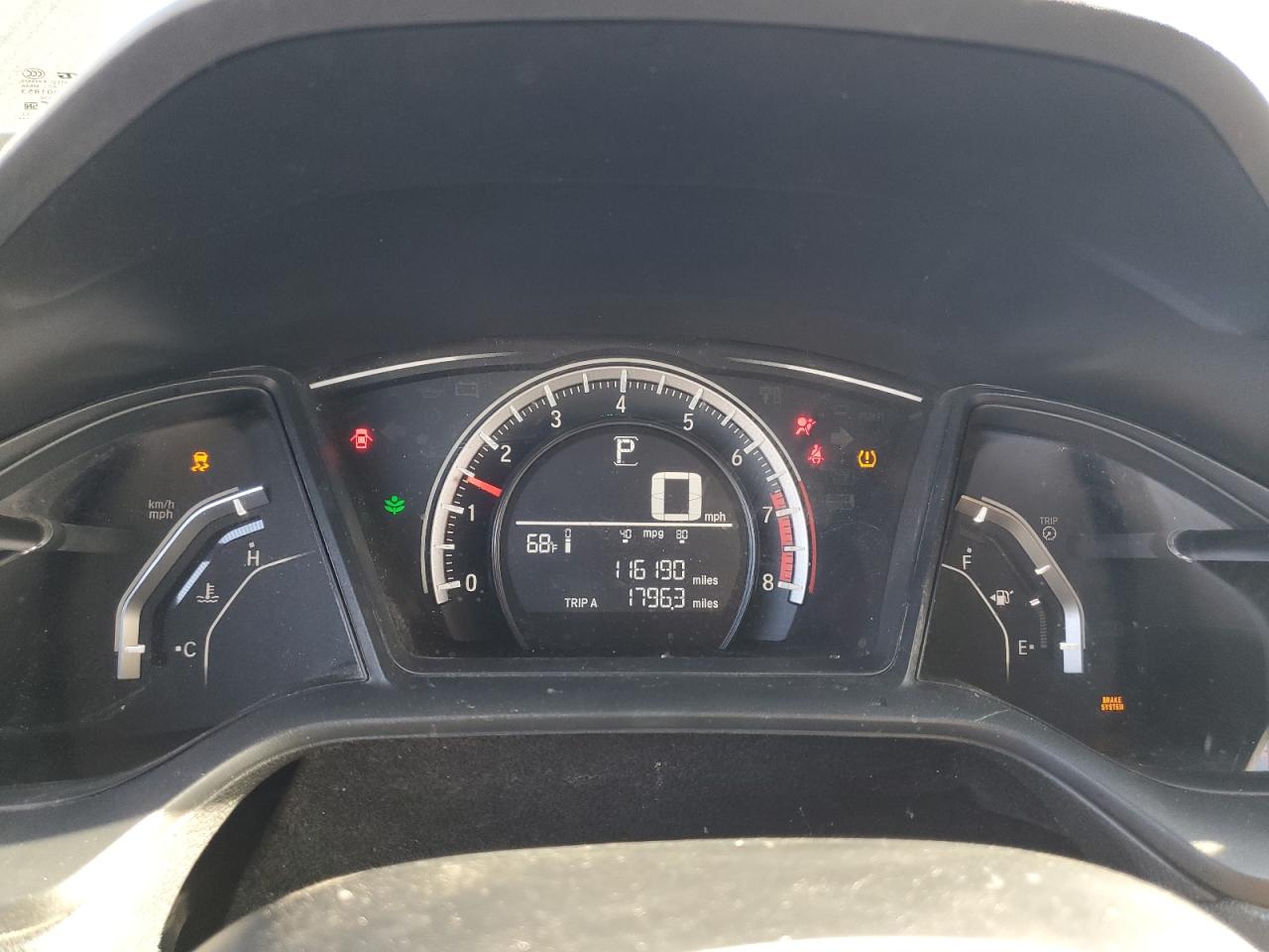 19XFC2F52GE020901 HONDA CIVIC 2016