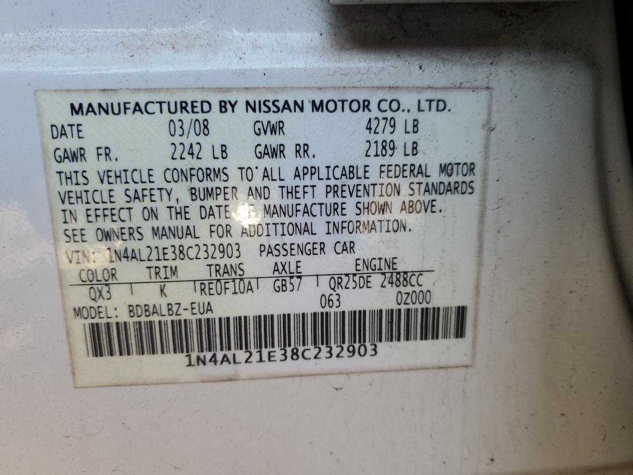 2008 Nissan Altima - Image 12