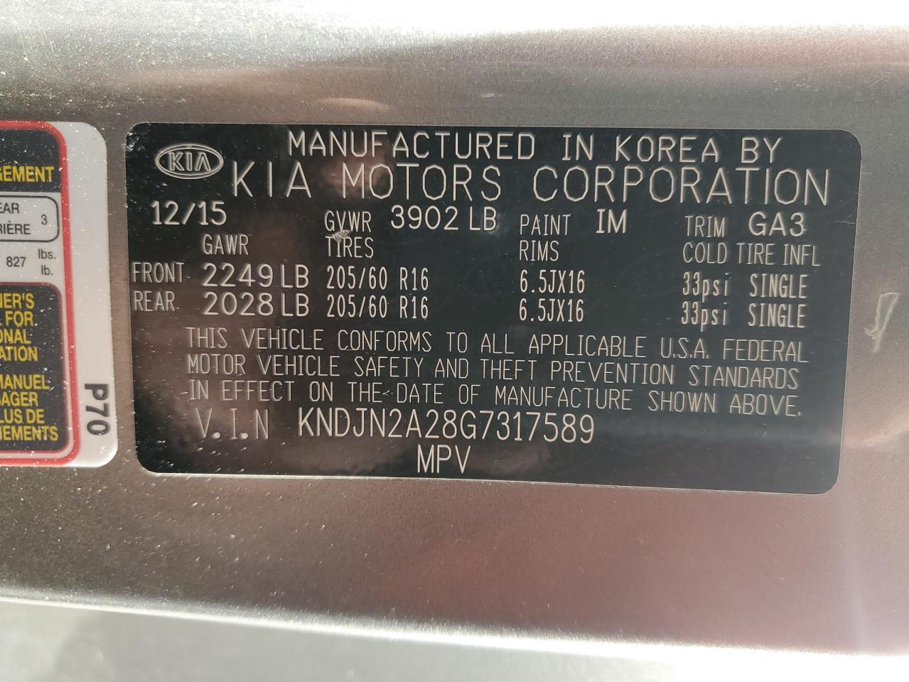 2016 Kia Soul - Image 12