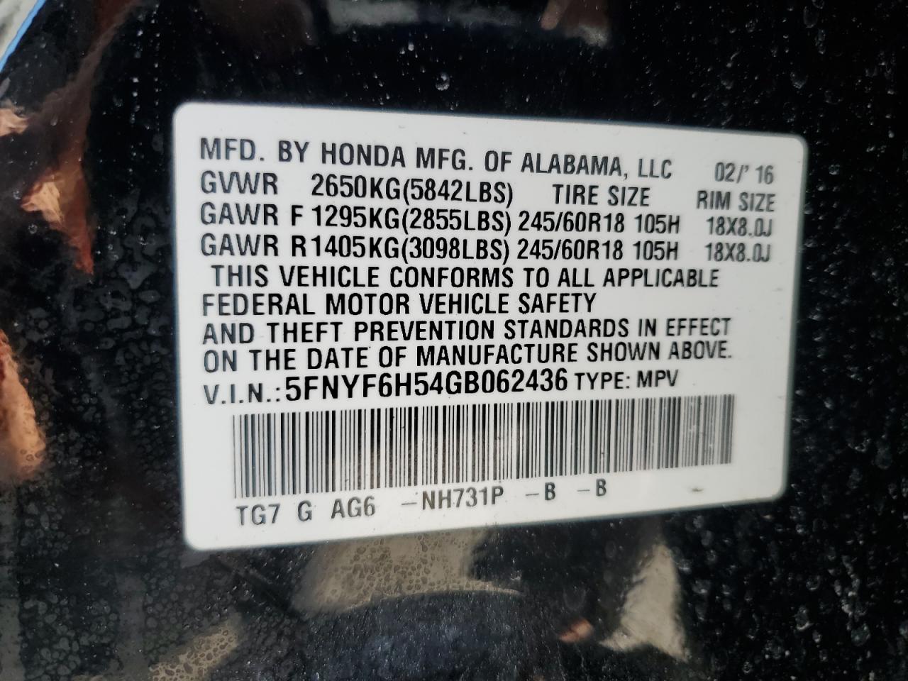 2016 Honda Pilot - Image 15