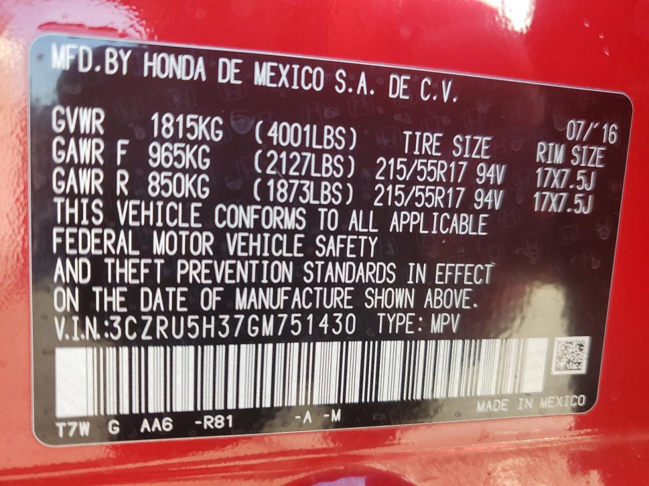 2017 Honda HR-V - Image 13
