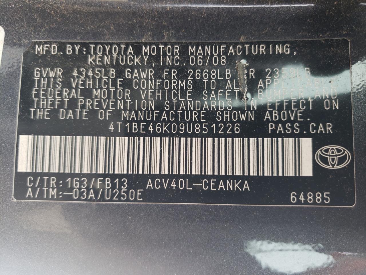 2009 Toyota Camry - Image 12