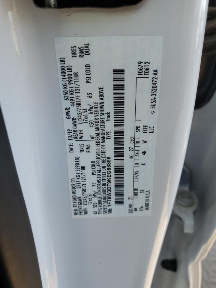 1FT8W3DT9KEG66898 FORD F350 2019