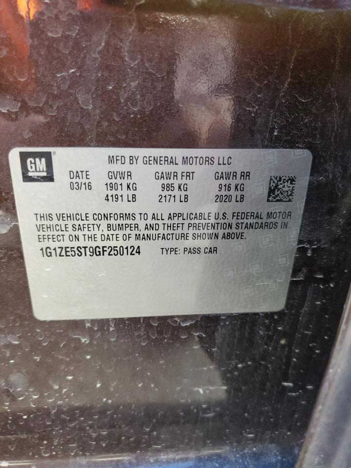 1G1ZE5ST9GF250124 CHEVROLET MALIBU 2016