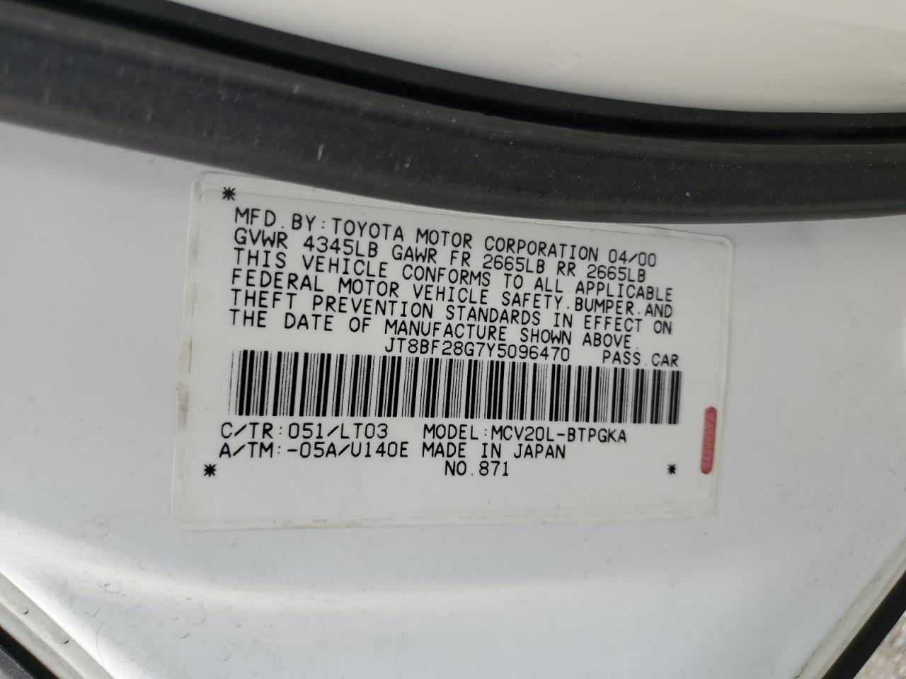 2000 Lexus ES - Image 14