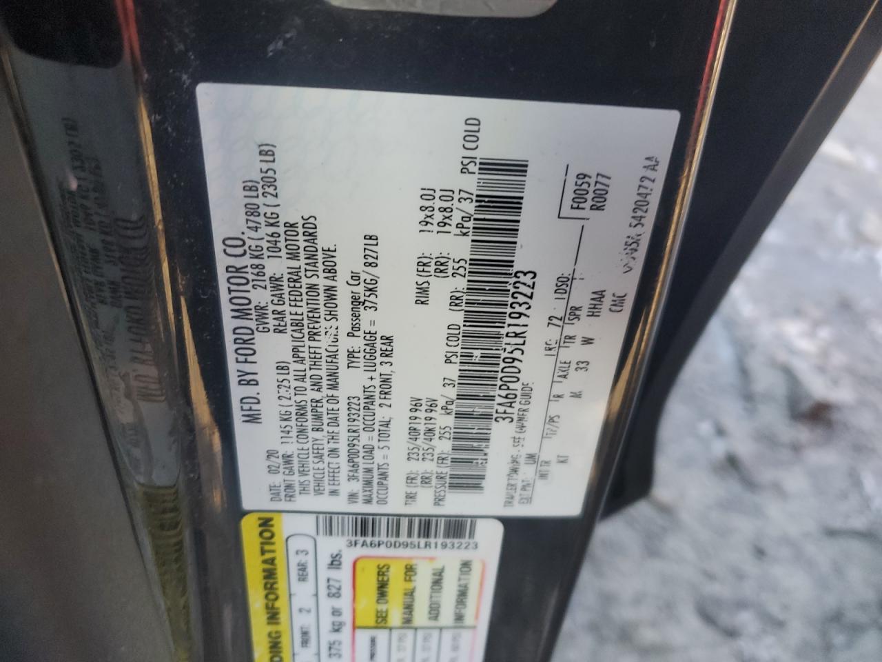 2020 Ford Fusion - Image 12