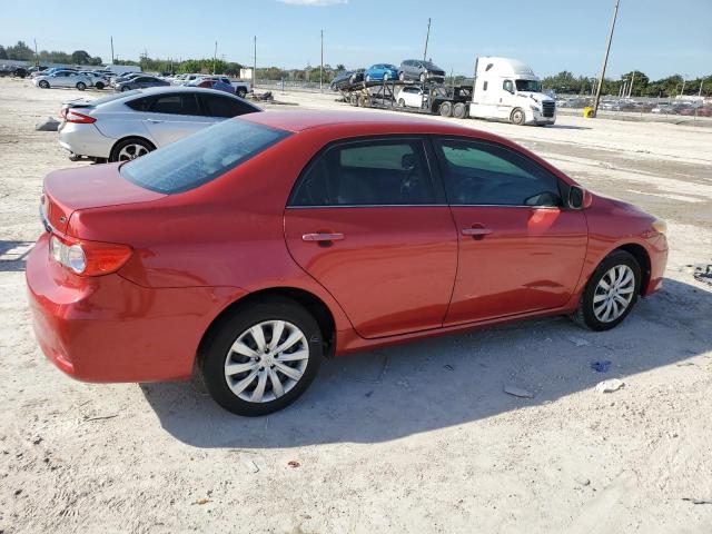  TOYOTA COROLLA 2013 Czerwony