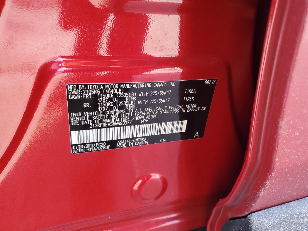 2017 Toyota RAV 4 - Image 13
