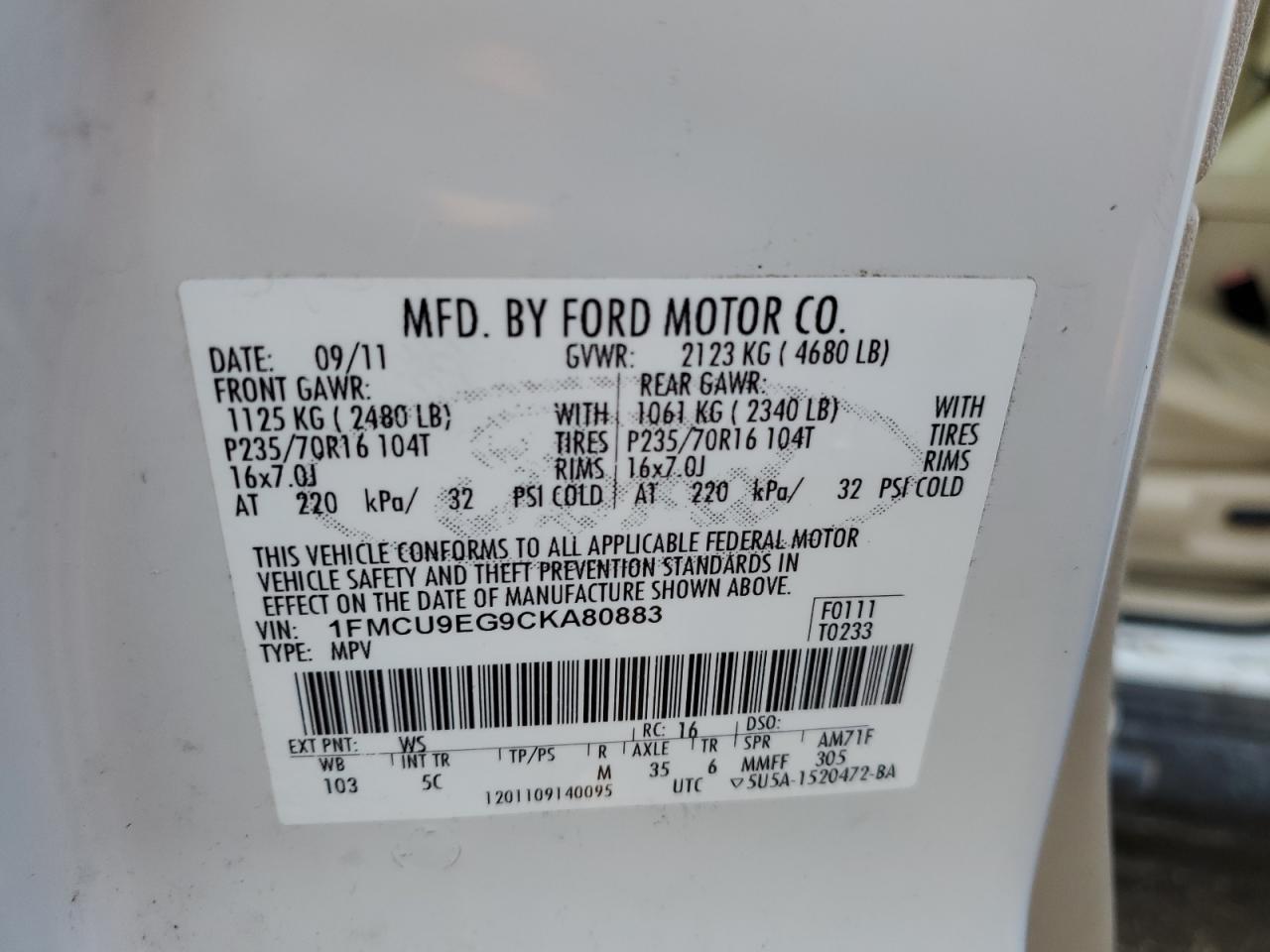 2012 Ford Escape - Image 13