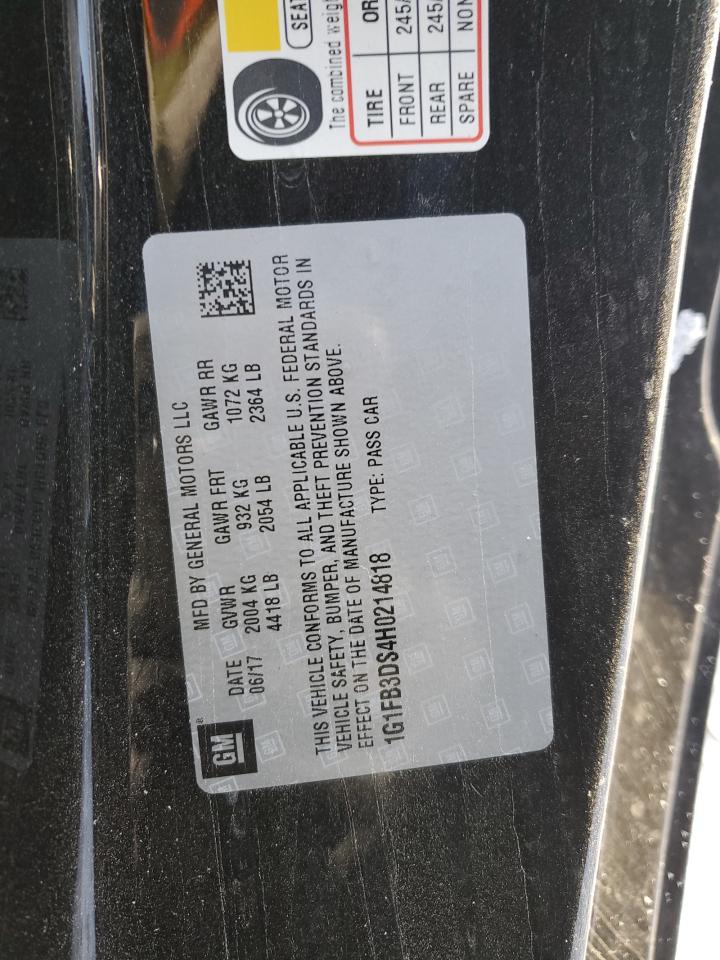 1G1FB3DS4H0214818 CHEVROLET CAMARO 2017