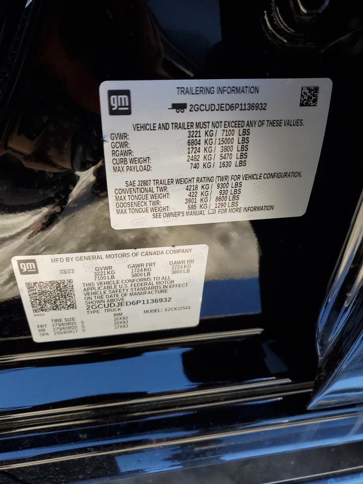 2GCUDJED6P1136932 CHEVROLET ALL Models 2023