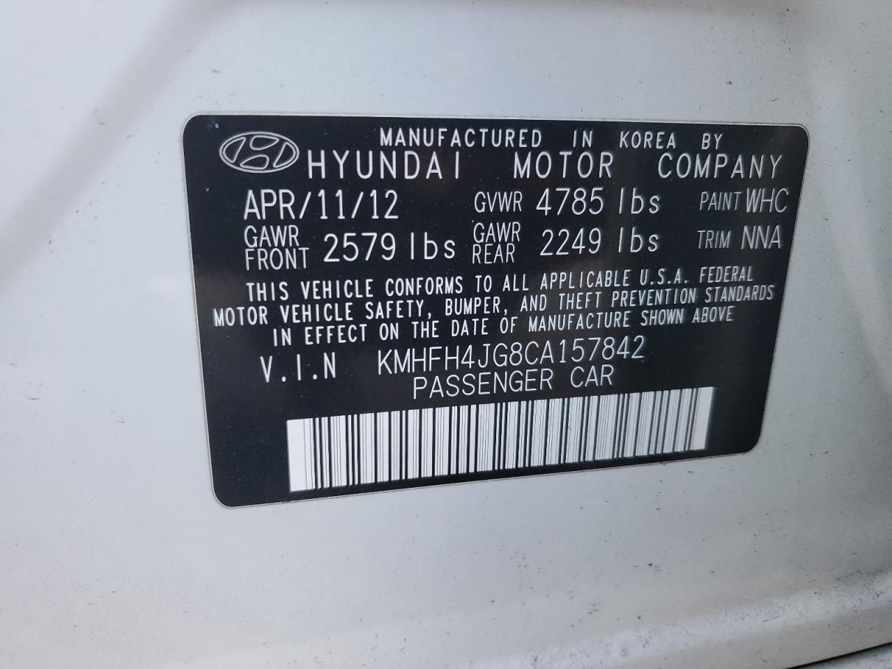 2012 Hyundai Azera - Image 13