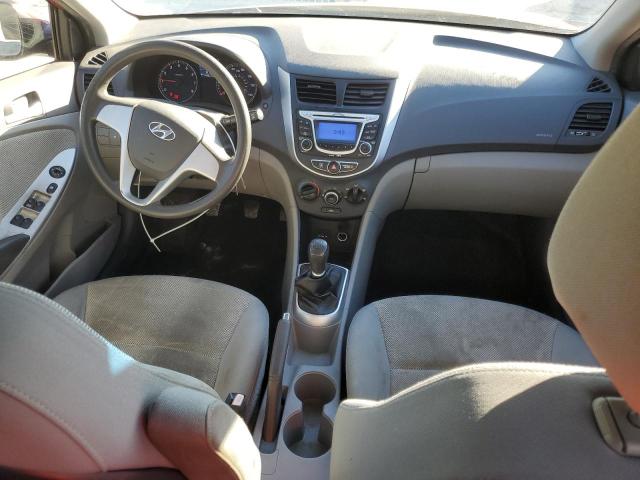  HYUNDAI ACCENT 2012 Czerwony