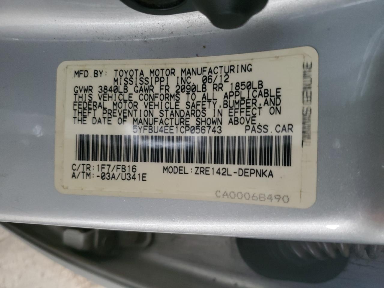 2012 Toyota Corolla - Image 12